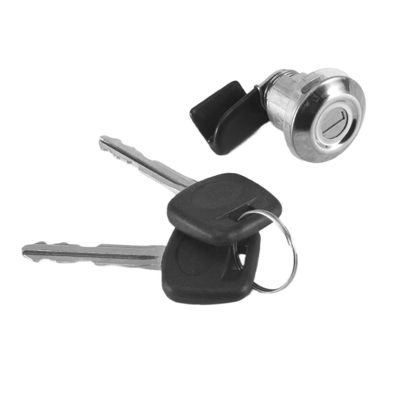 A03E-Fuel Door Lock Cylinder & Key Parts Silver For Toyota Land Cruiser FJ60 FJ62 1980-1990