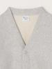 Ships Any Cardigan Custom Reverse Weave Cardigan 712480003 Light Gray S Men's V-Neck Men's