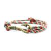 Vintage Fish Hook Man Bracelets Accessories Male Double Layer Lucky Wine Red Braslet Braided Braclet Adjustable Gift For Him