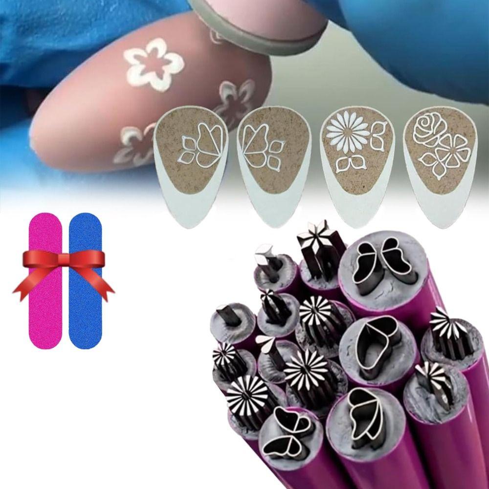 4/610/15PCS Flower Painting Drawing Nail Art Stamp Pen Set Nail Decoration Tool