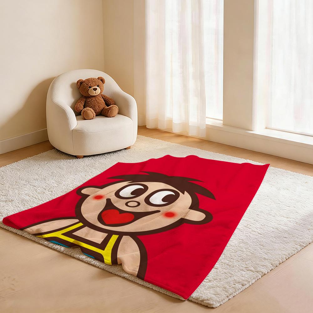 Cartoon H Hot Kid Milk k Throw Soft Warm Flannel Fleece Throw Blanket for Sofa Bed Travel Home