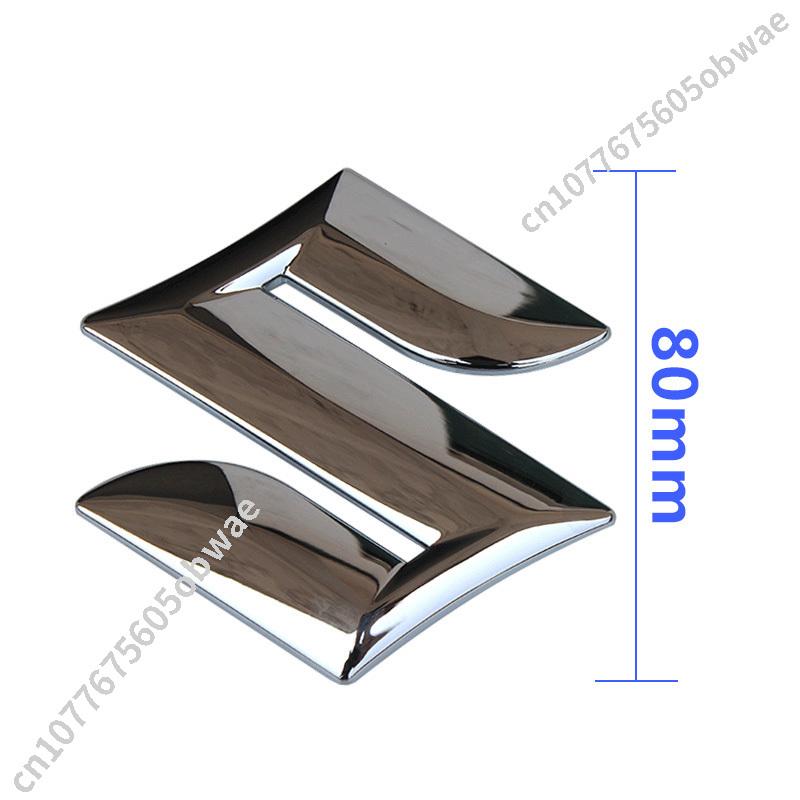 For SUZUKI Vitara Swift CELERIO Dzire Alto Front Grill Rear Trunk Hood Sline Car Accessory ABS Black SUZUKI Logo Emblem Sticker