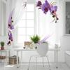 Fialová orchidej Okenní závěs do obývacího pokoje Ložnice Domácí dekorace Kuchyně Na okenní závěsy