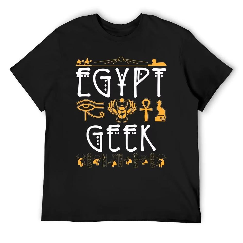 Round Neck Egyptology Archaeologist Gifts Egypt Geek Essential T-shirt  Sport T-shirts Hot Sale Cool Aactivity Competition Eur S