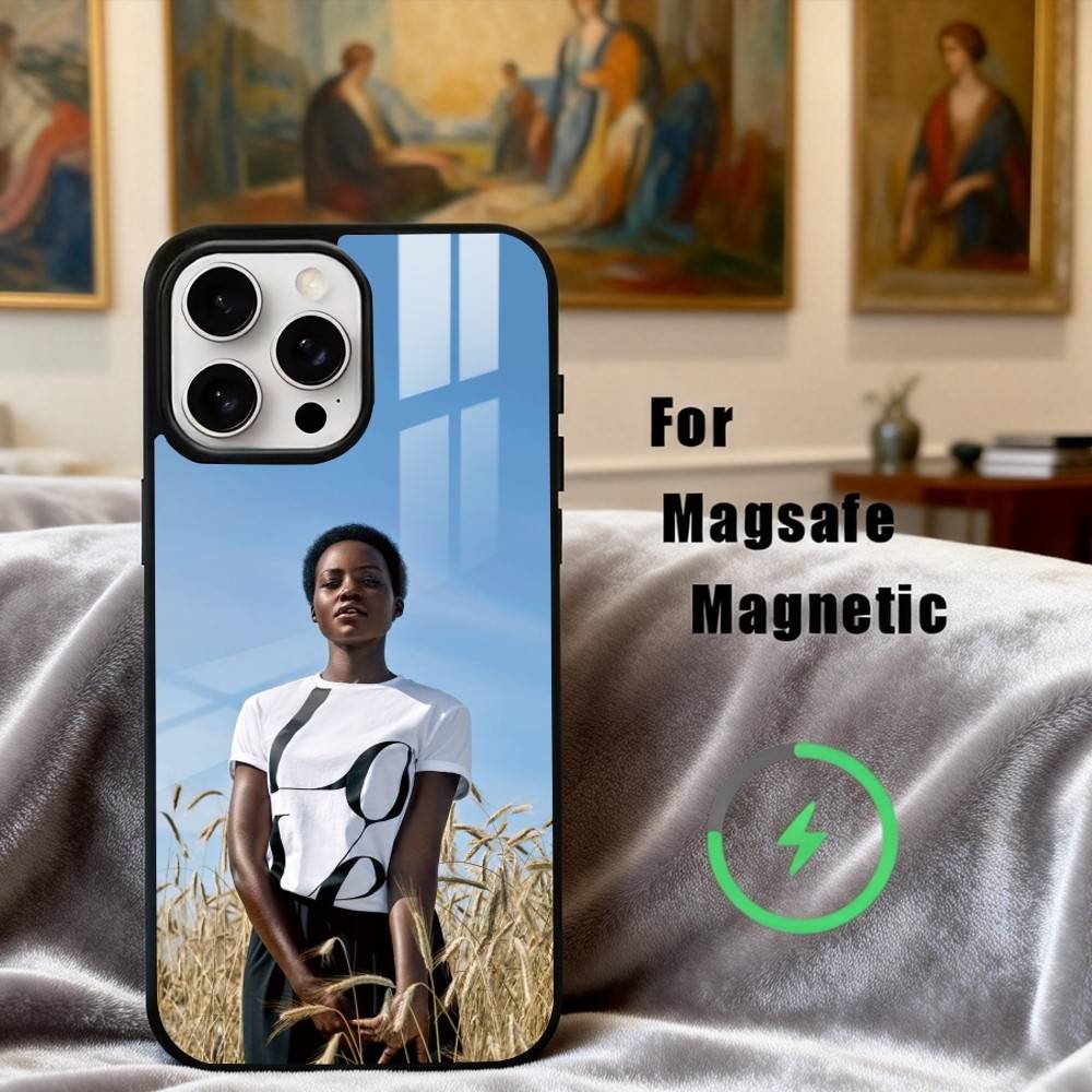 

L-Lupita N-Nyongo Actress Phone Case For iPhone 17,16,15,14,13,12,Plus,Pro,Max for Magsafe Magnetic Wireless Charging iPhone13