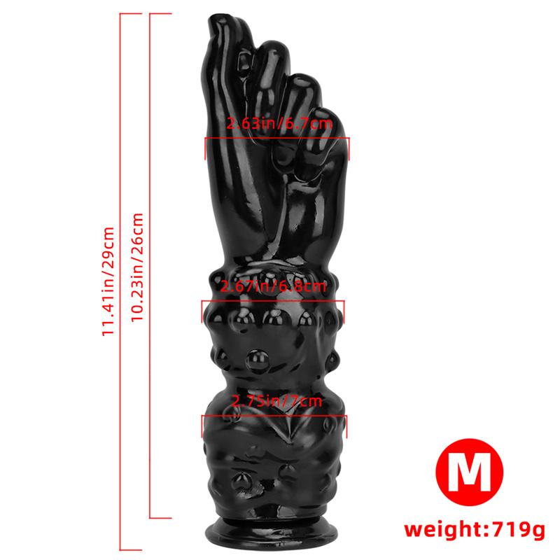 Black Oversized Fist Fake Arm Masturbation Fisting Anal Plug Rear Asshole Sex Toys Expansion Devices