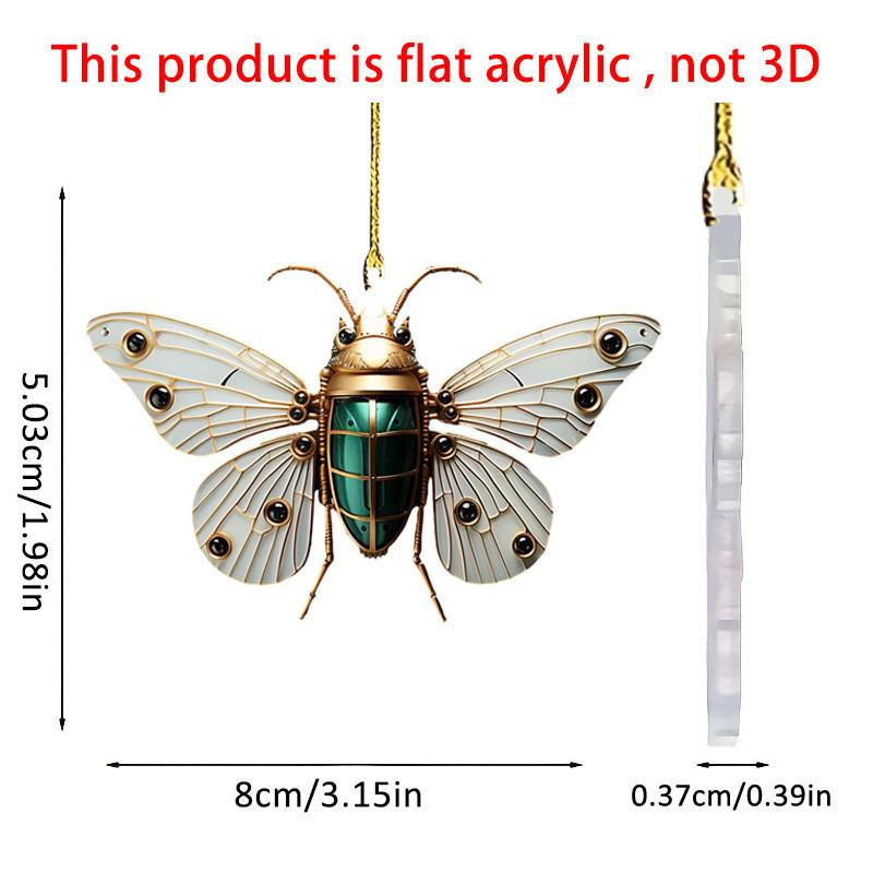 

Mechanical Cartoon Vibrant Bee Acrylic Decor For Car Interior And Style Backpack