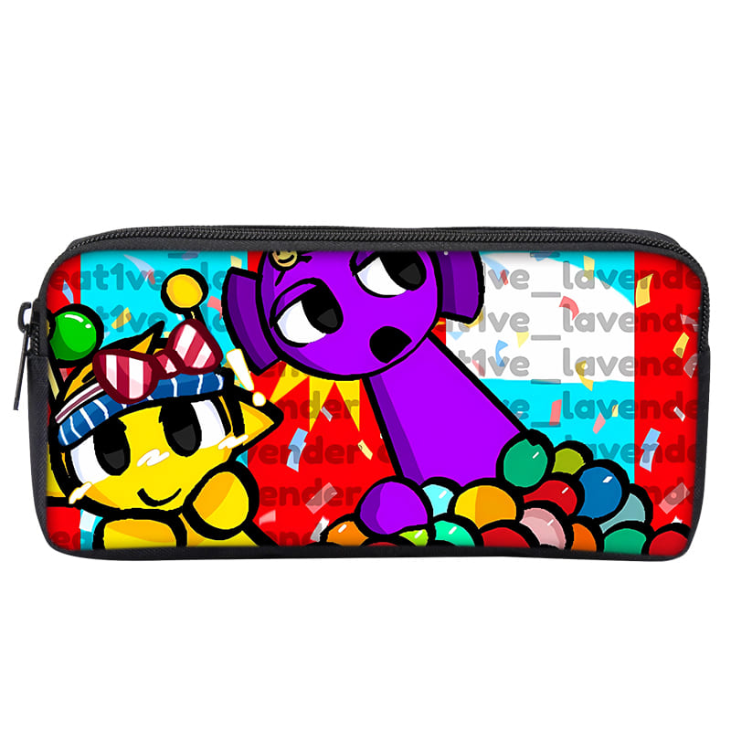 Hot Game Sprunki Single Layered Pencil Case for Boy/Girls Children Best Gifts 3D Cartoon Teenager Pencil Pouch School Supplies