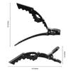 Home Women styling hairclip - 12 pcs professional alligator plastic hair sectioning clips - Durable alligator hair clip