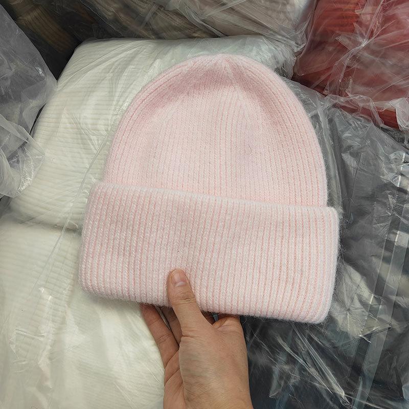 Winter Hats For Women Men Unisex Beanies Luxury Rabbit Fur Thermal Hat Soft Thick Keep Warm Casual Bonnet Baggy Cap New