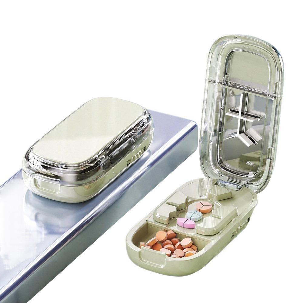 Dustproof Quartering Pill Cutter Divider Organizer Medicine Pill Cutter  for Small or Large Pills