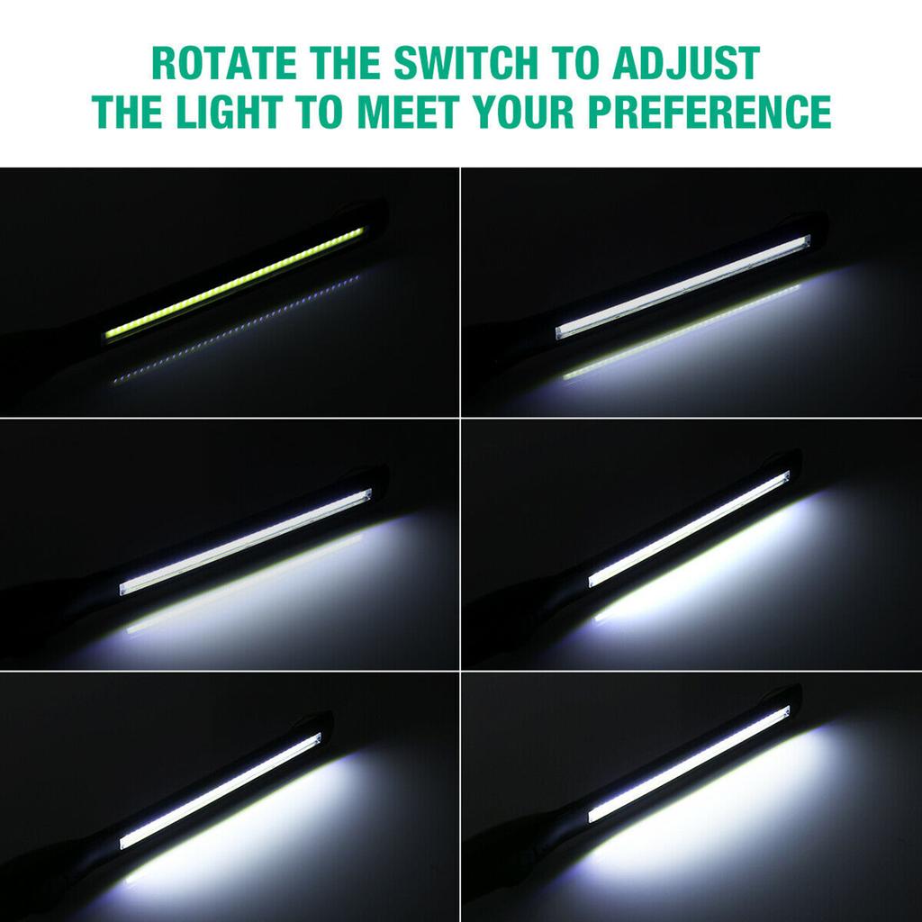 2pcs Cob Led Work Light Powerful Magnetic Rechargeable Rainproof Super Bright Inspect Folding Torch Flashlight