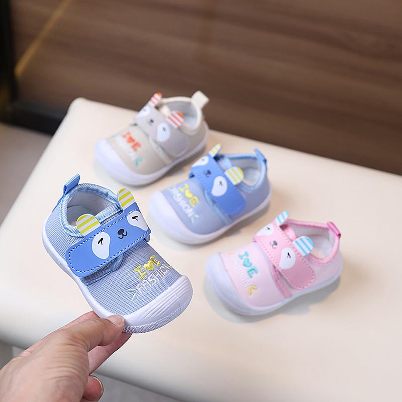 Baby Toddler Crinkle Shoes With Cartoon Pattern For Boys And Girls