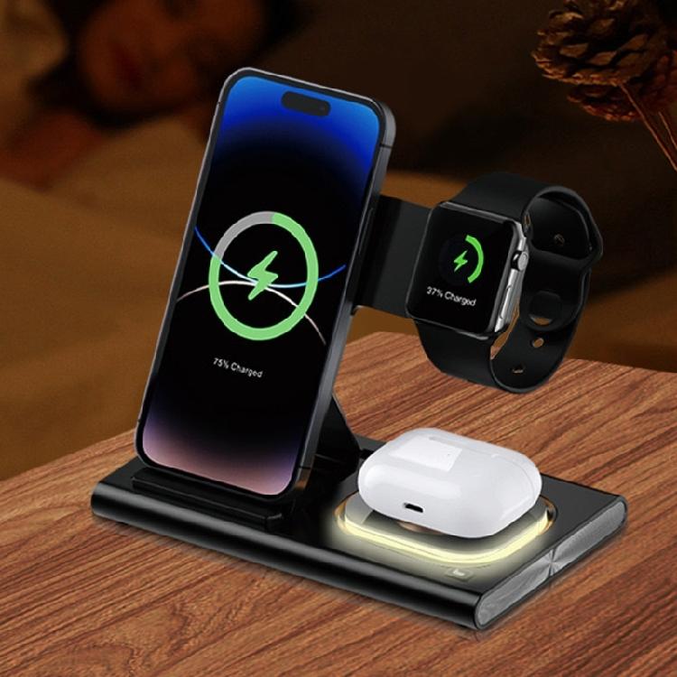 Wireless Charging Station 3 in 1 Charging Stand Multiple for Phone 16 15 14 Watch Series and Earphone
