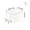 Water Dispenser For Fridge 3L Drinking Pitcher With Spigot Fridge Beverage Dispenser For Juice Cocktails Iced Tea Soda Party