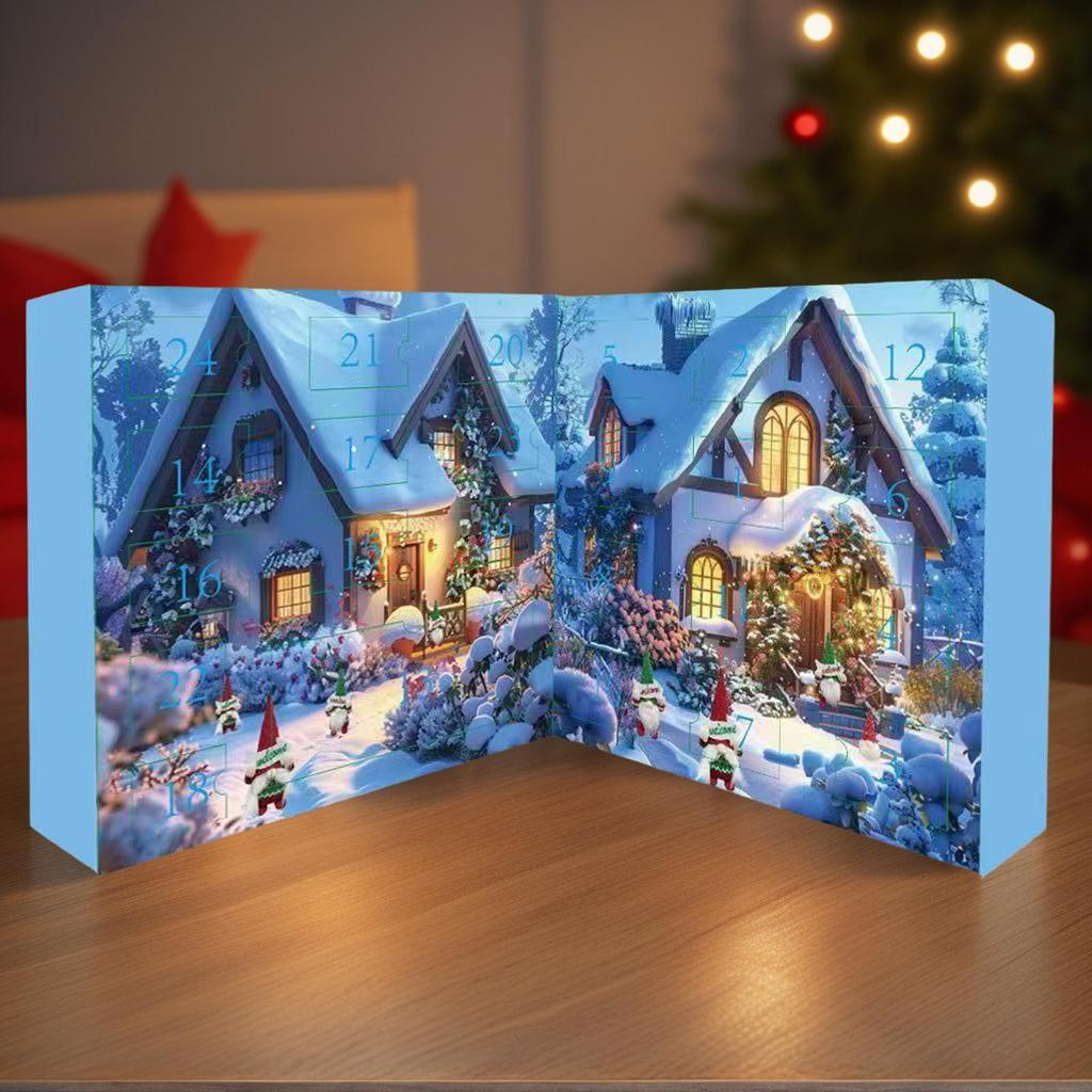 2025 24 Days Count Down To Christmas Plush Gnome Dolls Gift Box Christmas Gnome Dwarf Dolls Calendar Collectible Decoration