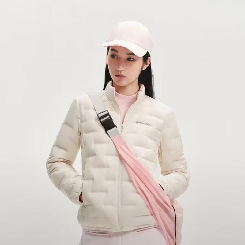 Bosideng Women's Lightweight Goose Down Stand Collar Short Jacket