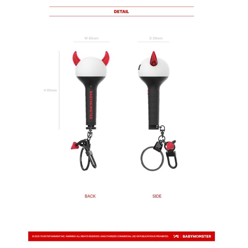 [Pre-order] BABYMONSTER OFFICIAL LIGHT STICK KEYRING