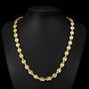 11MM Men's Necklace Titanium Steel Stainless Steel Button Coffee Bean Pig Nose Chain Necklace