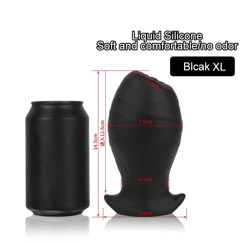 Anal Egg Plug Liquid Silicone Butt Plug Adult Sex Toys for Women Men Gay Dildo Anal Expander Prostate Massage Anal Plug