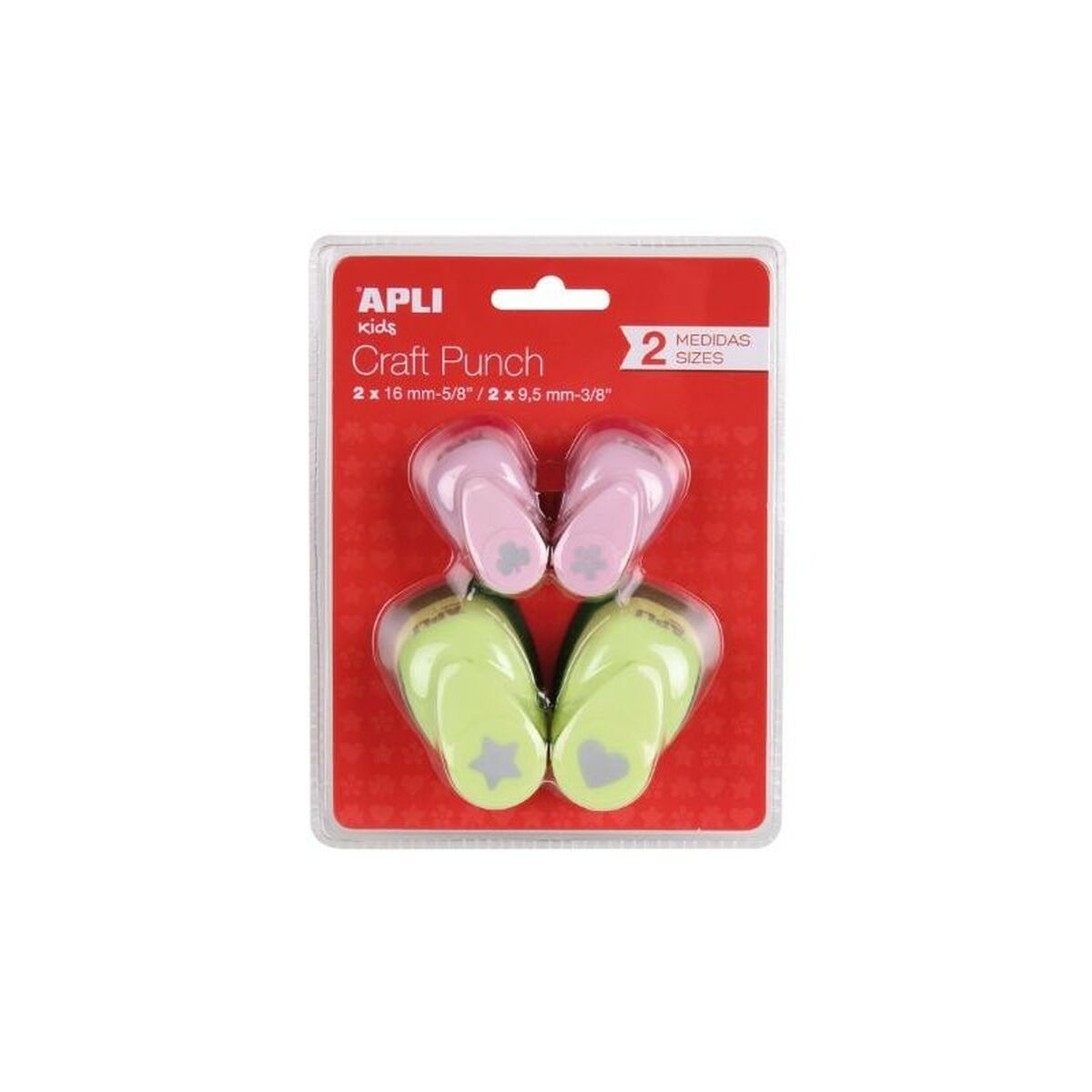

Дырокол Apli, 4 шт. TU прозрачный