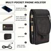 Large Screen Mobile Phone Bag Casual Waist Bag Daily Coin Purse Multi-Purpose Phone Belt Pouch Tactical Molle Phone Pouch Carry