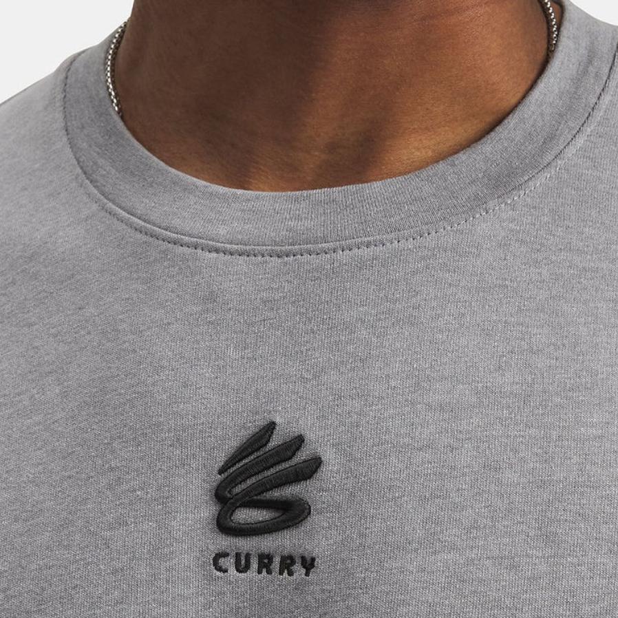 Under Armour T Shirts Men's Gray Crew Neck Moderate 1387107-035