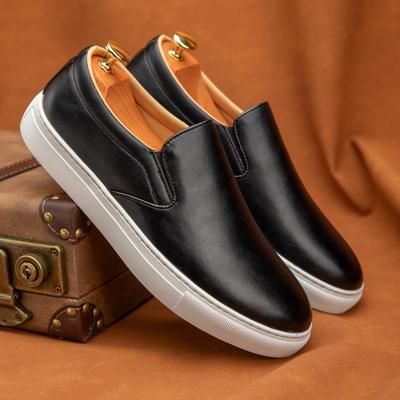 Fashion 2025 New Classic Men's Solid Color Casual Loafers Outdoor Lightweight Flat Shoe Comfortable And Anti -Slip Office Walking Shoes