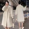 Women's Faux Mink Fur Double-Sided Flannel Coat for Autumn and Winter