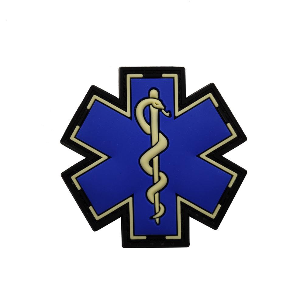 Cross-Border Snake Rescue PVC Patch: Loud Scream EMT Hot Girl Embroidered Arm Patch