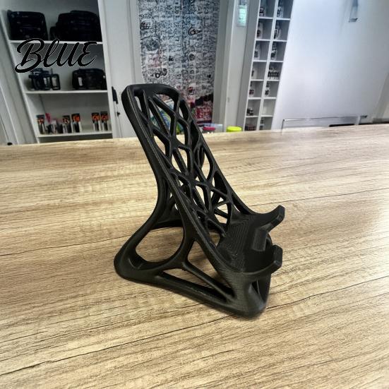 Ergonomic Phone Mount 3D Printed Holder, Desktop Mobile Stand, Hollow Design Minimalist Geometric Stand Universal Smartphone Organizer for Living Room