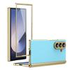 Plating Colorful AG Aluminium Alloy Hinge Protect Case for Samsung Galaxy Z Fold 8 7 6 5 4 3 Glass Screen Film Anti-drop Cover