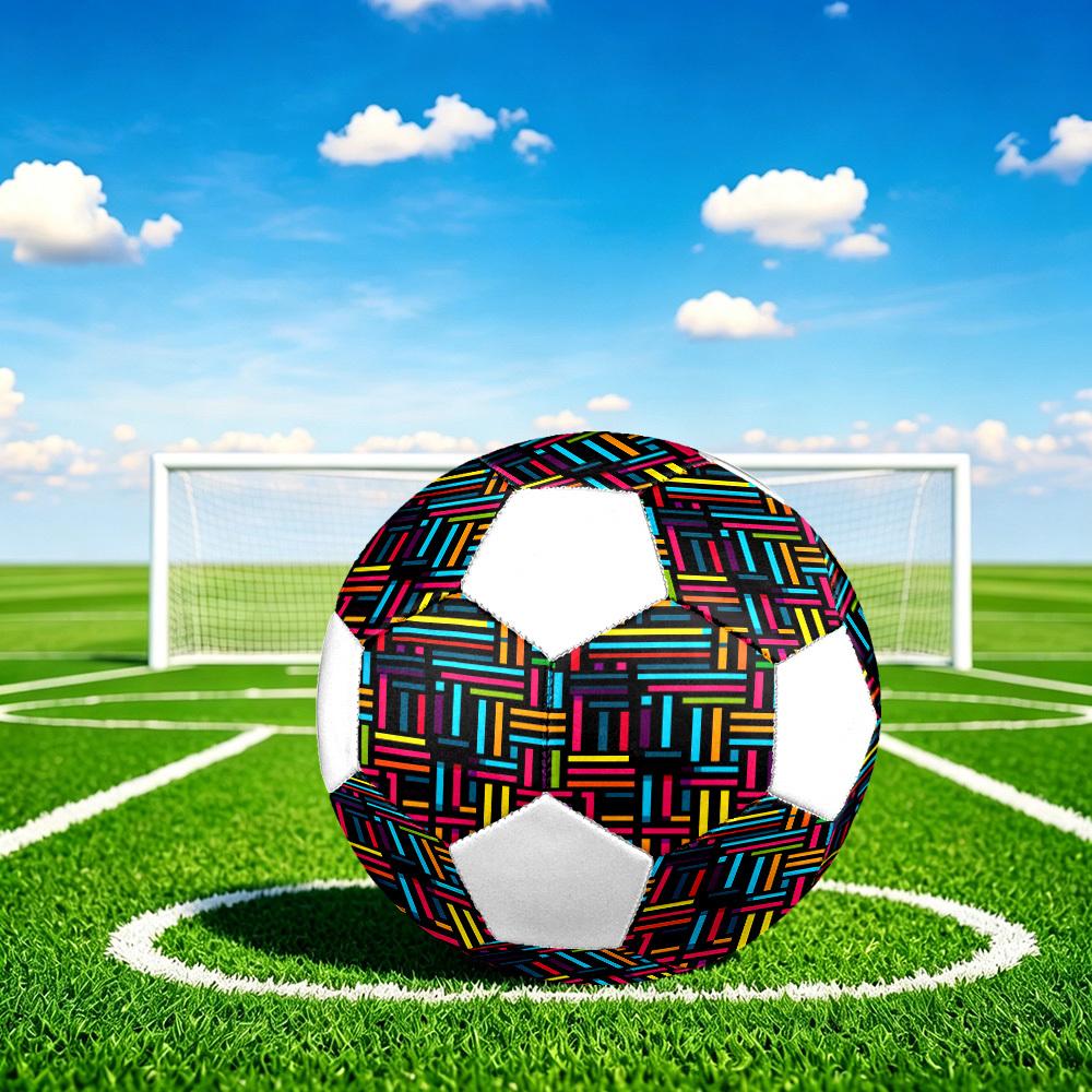 1pc Colorful Lightweight PVC Training Soccer Ball, Size 5, Suitable for Indoor and Outdoor TrainingGift y60382