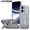 KEYSION Dutý kryt pro odvod tepla s MagSafe pro Xiaomi POCO X8 Pro Max Magnetické chlazení Skrytý stojánek Nárazuvzdorný kryt telefonu