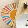 Simple And Light Luxury Line Carpet, Wabi-Sabi Style Entrance Door Mat, Bathroom Absorbent Carpet, Home Decoration