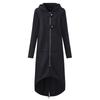Women Fashion Hooded Jacket Long Sleeve Long Solid Coat With Pocket