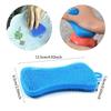 Double Sided Reusable Silicone Dishwashing Brush Flexible Soft Scrubber for Pots Pans Vegetables Fruit Cleaning Tool Sponge