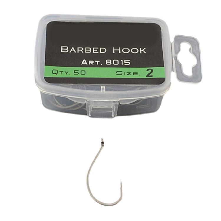 50Pcs Barbed Fishings Hook Eyed Fishes Hook Rustproof Carp Fishings Hook