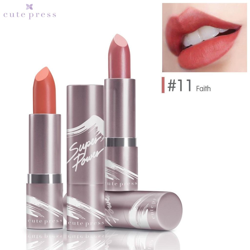 

Губная помада Cute Press Superpower Silky Matte Lipstick 3,7 г - Thai Cosmetic Make Up 11 Faith