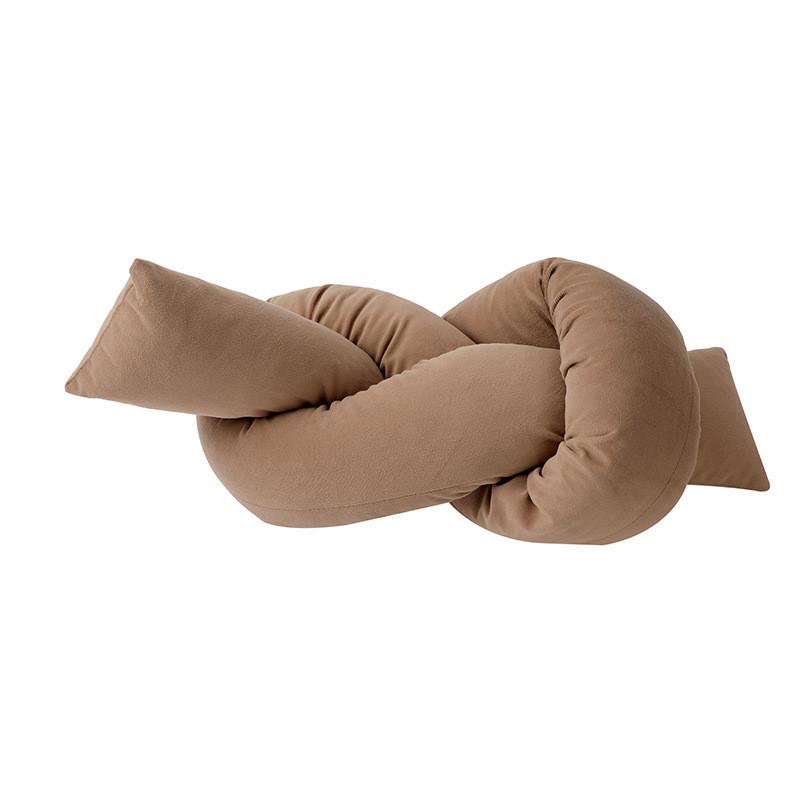 Cuscino Decorativo Moderno Minimalista in Velluto Olandese con Design Annodato per Arredo Salotto