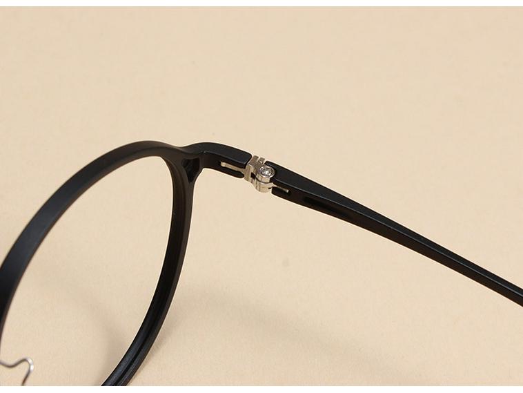 Ultra-light Korean Style Round Unisex Eyeglass Frames - Retro, Slimming, Fits Prescription Lenses, Style 2113
