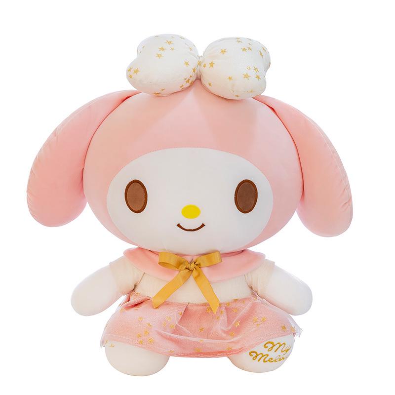 Large Cute Kuromi and My Melody Sanrio Plush Dolls - Ideal Birthday Gift for Girls