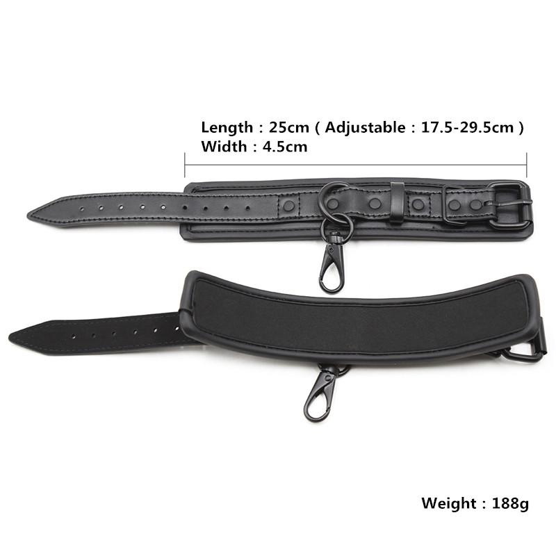 Leder-Sklaven-BDSM-Halsband mit Leine, Erotikspiele, Sex-Bondage-Fesseln, Halsfesseln, Fetisch-Halsband, erotisches Sexspielzeug für Frauen