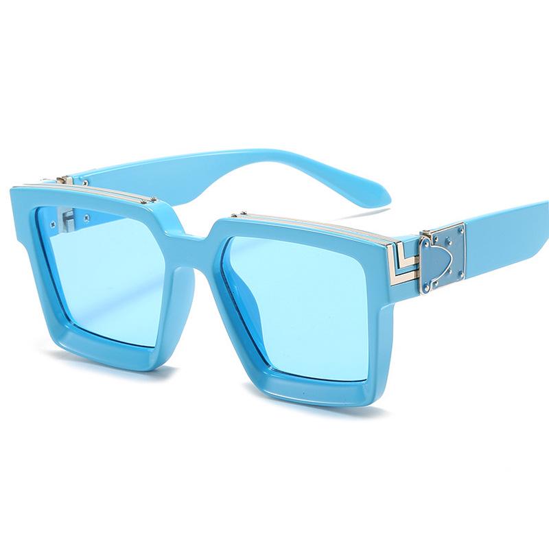 New Cross-Border Large Square Frame Sunglasses for Men & Women - Fashionable Street Style
