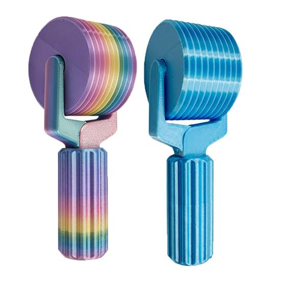 

2 Pcs Rhinestone Art Roller 3D Printed Rhinestone Painting Press Roller Easy-Grip Hand Roller DIY Craft Tool for Rhinestone Embroidery F