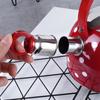 Orion 1.8L Red Polka Dot Stainless Steel Whistling Tea Kettle (1.5L Usable Capacity)