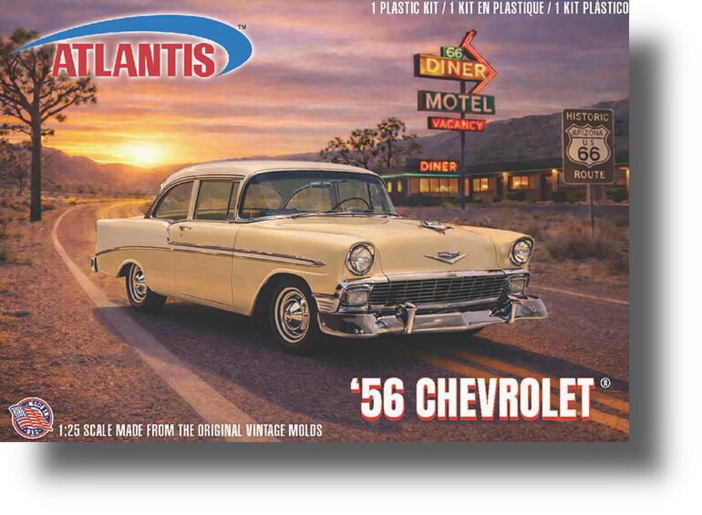 Atlantis Models Route 66 Series 1956 Chevrolet Plastic Model Kit ATLH1391 1/25