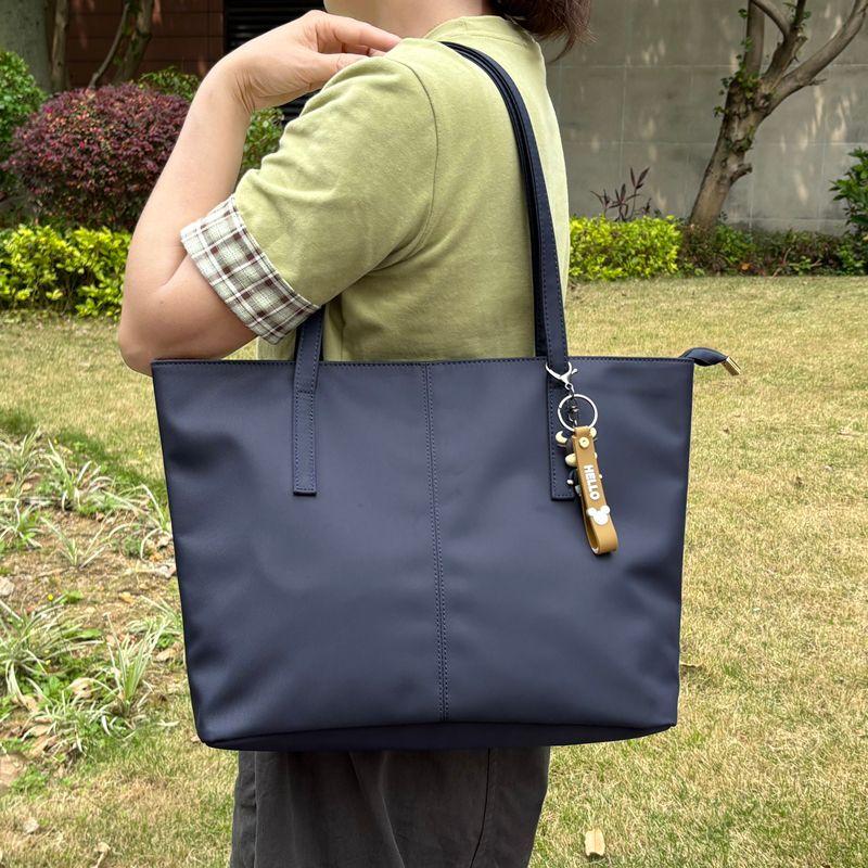 

Bag Women s Nylon Oxford Cloth Minimalist Commuter Hand-Carrying Bag Dark blue pure cloth small size(A029)