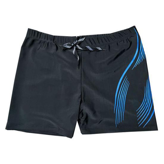 Erkekler yüzme şortu İpli Elastik Bel Yumuşak Hızlı Kuru Nefes Slim Fit Renk Eşleştirme Orta Bel Banyo Boksörler Sörf Su Sporları