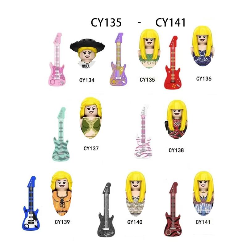 LG1015 Mädchen Bausteine Berühmte Zusammenbausteine Prinzessin Mini-Puppen Actionfiguren Kinder Niedliche Kawaii Spielzeuge für Weihnachtsgeschenke